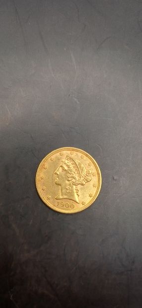 5 Dollars gold coin, year 1900
weight 8.35g
GOLD...