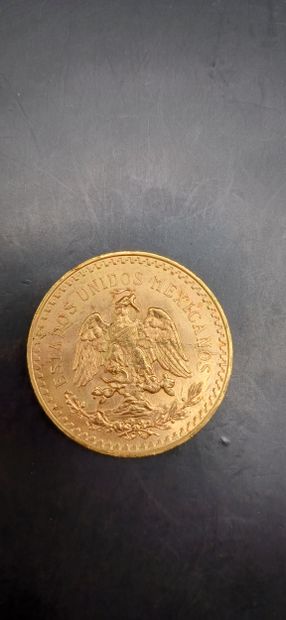 Pièce or de 50 Pesos Mexicains
Poids 41,63g
LES...