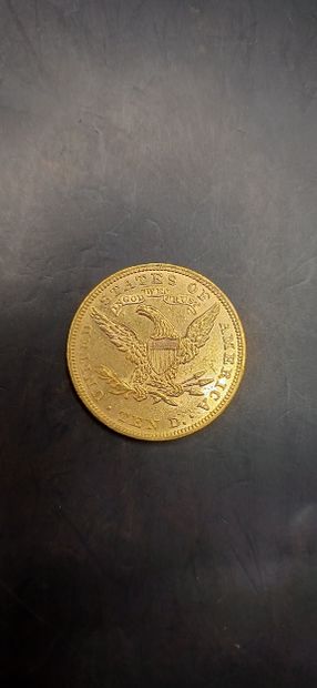 Pièce or de 10 Dollars, année 1892
Poids...