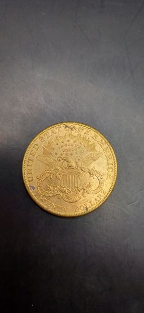 Pièce or de 20 Dollars, année 1903
Poids...