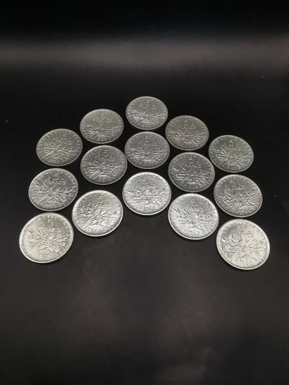 Coin collection including :
15 pieces of...