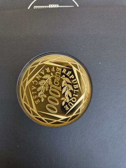 999/1000 gold coin of 1000€, year 2017 