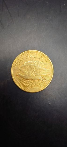 Pièce or de 20 Dollars, année 1911
Poids...