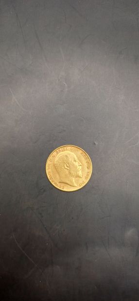 Half sovereign gold coin, year 1908
weight...