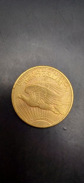 Pièce or de 20 Dollars, année 1923
Poids...
