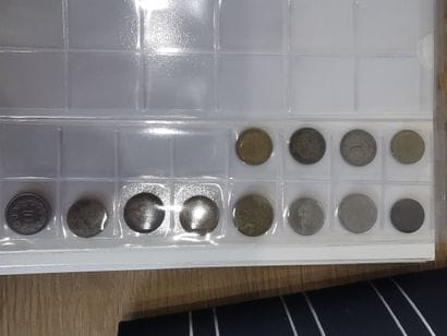 Set of collector's items in cupro nickel...