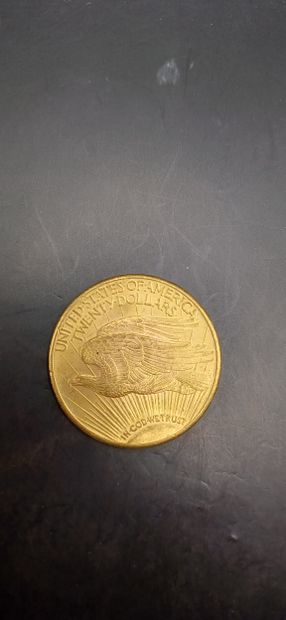 Pièce or de 20 Dollars, année 1927
Poids...