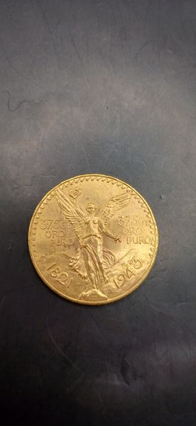Pièce or de 50 Pesos Mexicains
Poids 41,63g
LES...