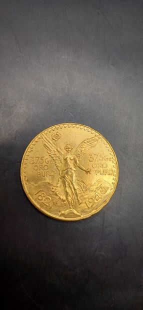 Pièce or de 50 Pesos Mexicains
Poids 41,70g
LES...