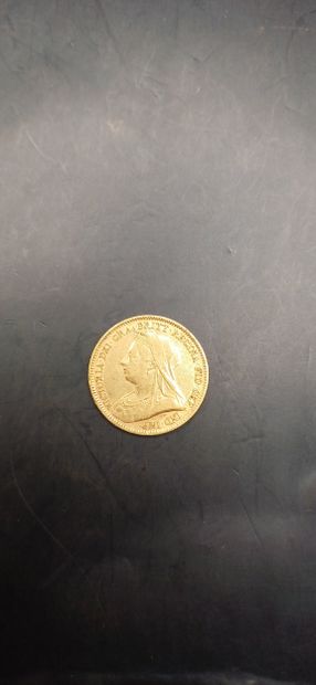 Half sovereign gold coin, year 1893
weight...