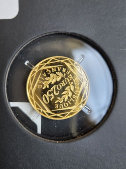 Gold coin 999/1000 of 250€, year 2018 