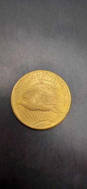 Pièce or de 20 Dollars, année 1924
Poids...