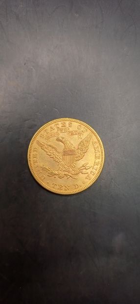 Pièce or de 10 Dollars, année 1901
Poids...