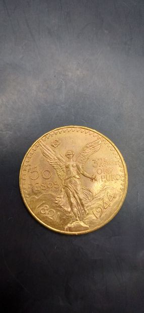 Pièce or de 50 Pesos Mexicains
Poids 41,64g
LES...