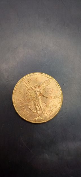 Pièce or de 50 Pesos Mexicains
Poids 41,55g
LES...
