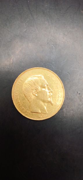 Pièce de 50 Francs or, année 1855
Poids 16,11g
LES...