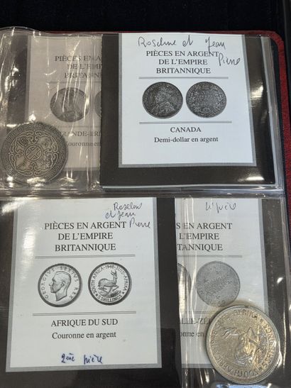 Collection binder 
SILVER CROWNS OF THE BRITISH...
