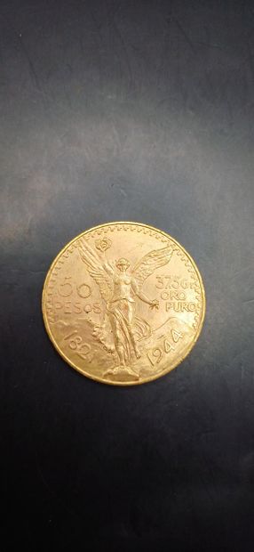 Pièce or de 50 Pesos Mexicains
Poids 41,69g
LES...