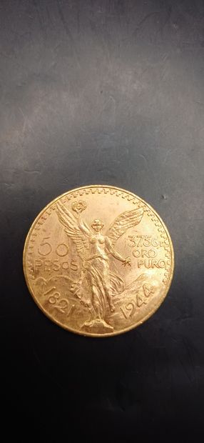 Pièce or de 50 Pesos Mexicains
Poids 41,63g
LES...