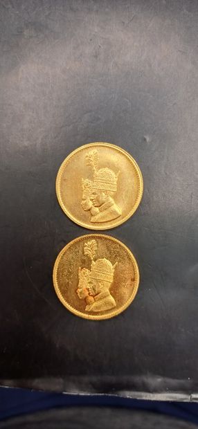 Iran
Lot de 2 Médailles du couronnement de...