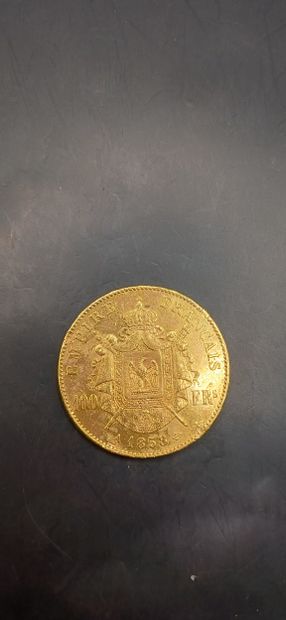 Pièce de 100 Francs or, année 1858
Poids...