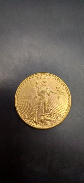 Pièce or de 20 Dollars, année 1925
Poids...