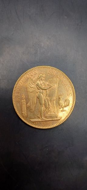 Pièce de 100 Francs or, année 1904
Poids...