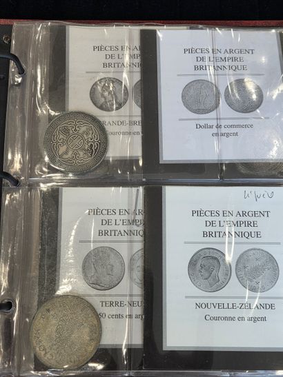 Collection binder 
SILVER CROWNS OF THE BRITISH...
