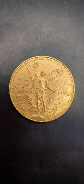Pièce or de 50 Pesos Mexicains
Poids 41,65g
LES...