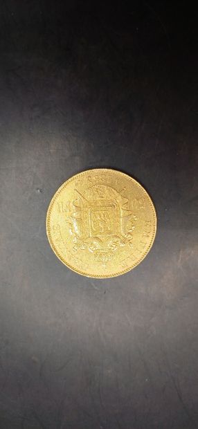 Pièce de 50 Francs or, année 1855
Poids 16,11g
LES...