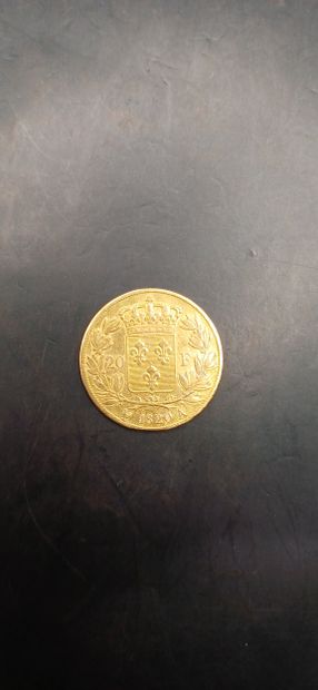 Pièce de 20 francs or Louis XVIII, année...