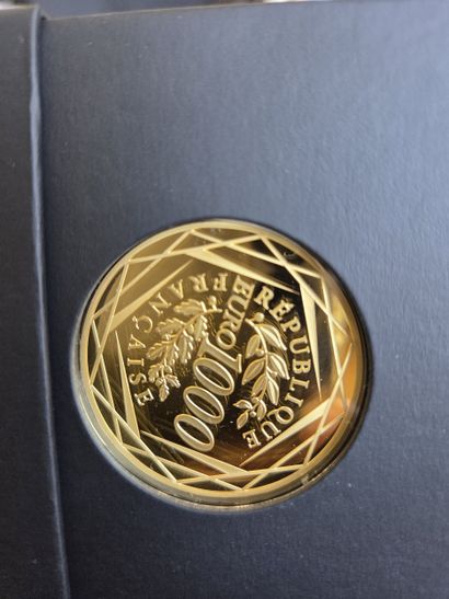 999/1000 gold coin of 1000€, year 2017 