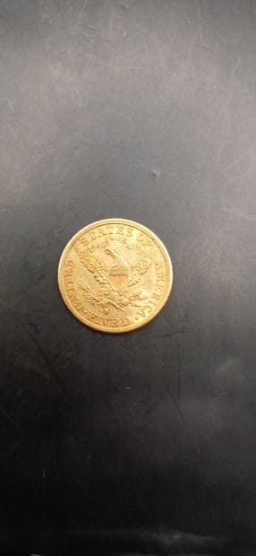 5 Dollars gold coin, year 1893
weight 8.35g
GOLD...