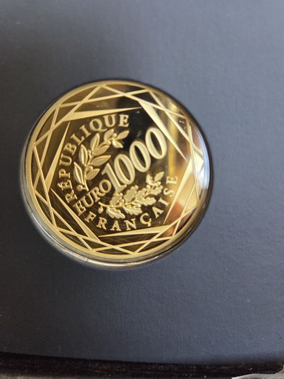 999/1000 gold coin of 1000€, year 2018 