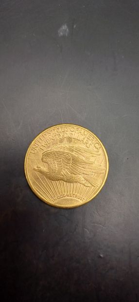 Pièce or de 20 Dollars, année 1897
Poids...