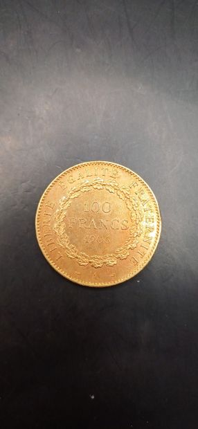 Pièce de 100 Francs or, année 1906
Poids...