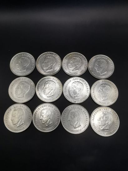 LOT of Belgian coins including :

5 pieces...