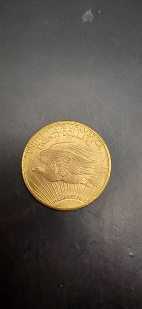 Pièce or de 20 Dollars, année 1928
Poids...