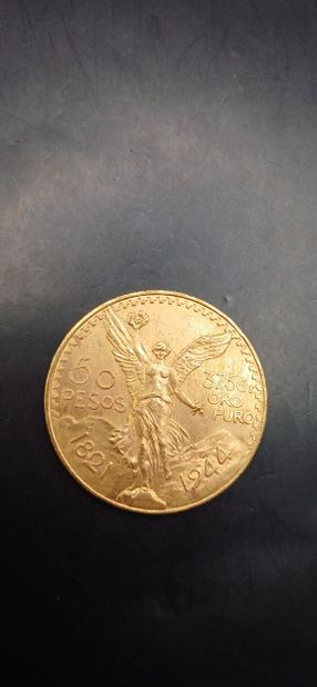 Pièce or de 50 Pesos Mexicains
Poids 41,60g
LES...