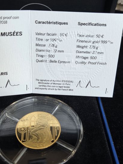 The kiss
50 Francs 2018 coin, 999/1000 gold,...