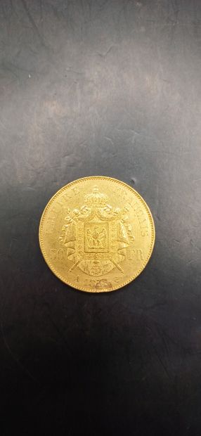 Pièce de 50 Francs or, année 1855
Poids 16,12g
LES...