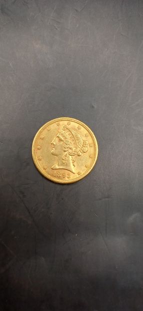5 Dollars gold coin, year 1893
weight 8.35g
GOLD...