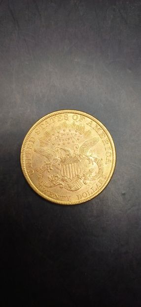 Pièce or de 20 Dollars, année 1894
Poids...