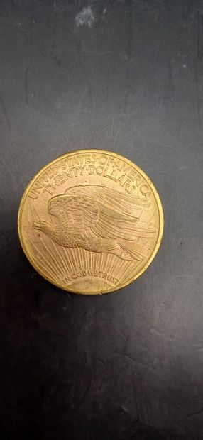 Pièce or de 20 Dollars, année 1923
Poids...