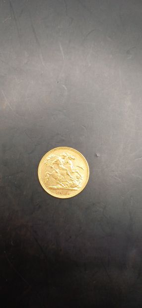 Half sovereign gold coin, year 1899
weight...