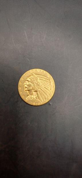 5 Dollars gold coin, year 1910
weight 8.35g
GOLD...