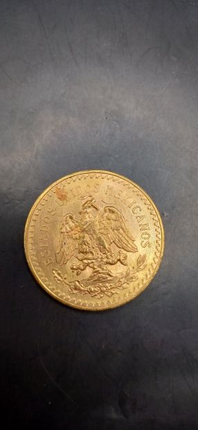 Pièce or de 50 Pesos Mexicains
Poids 41,60g
LES...
