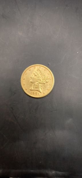 5 Dollars gold coin, year 1901
Weight 8.32g
GOLD...