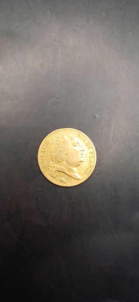 Pièce de 20 francs or Louis XVIII, année...