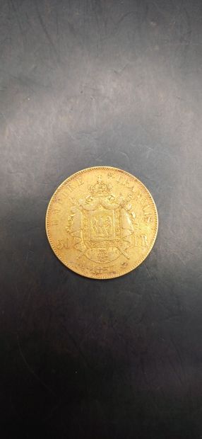 Pièce de 50 Francs or, année 1857
Poids 16,02g
LES...